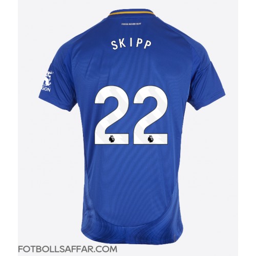 Leicester City Oliver Skipp #22 Hemmatröja 2024-25 Kortärmad